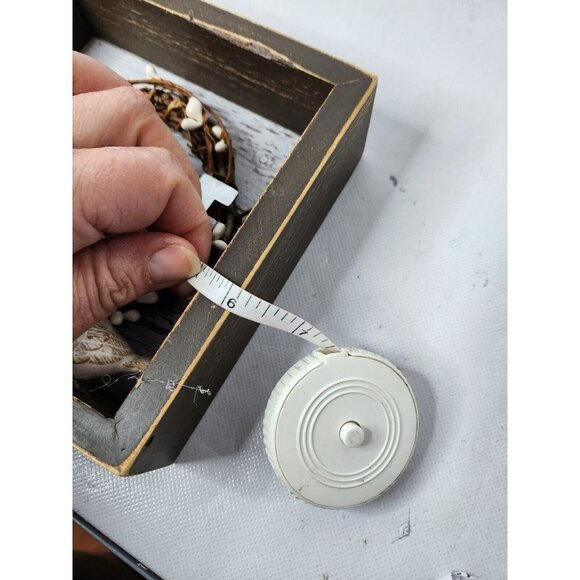 𝅺WOODEN Framed 3D Wall Art Home Doves Square Hanging Cottagecore Decor 6" x 6" - Picture 6 of 7